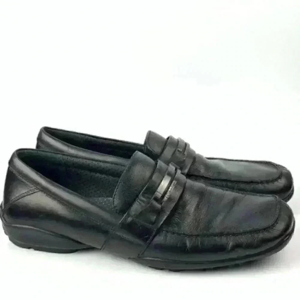 Calvin Klein loafers Benson size 10 black leather